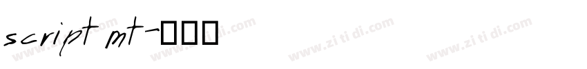 script mt字体转换